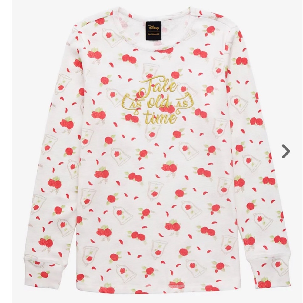 🌹Her Universe Disney Beauty and the Beast Tale as Old as Time Thermal T-Shirt🌹